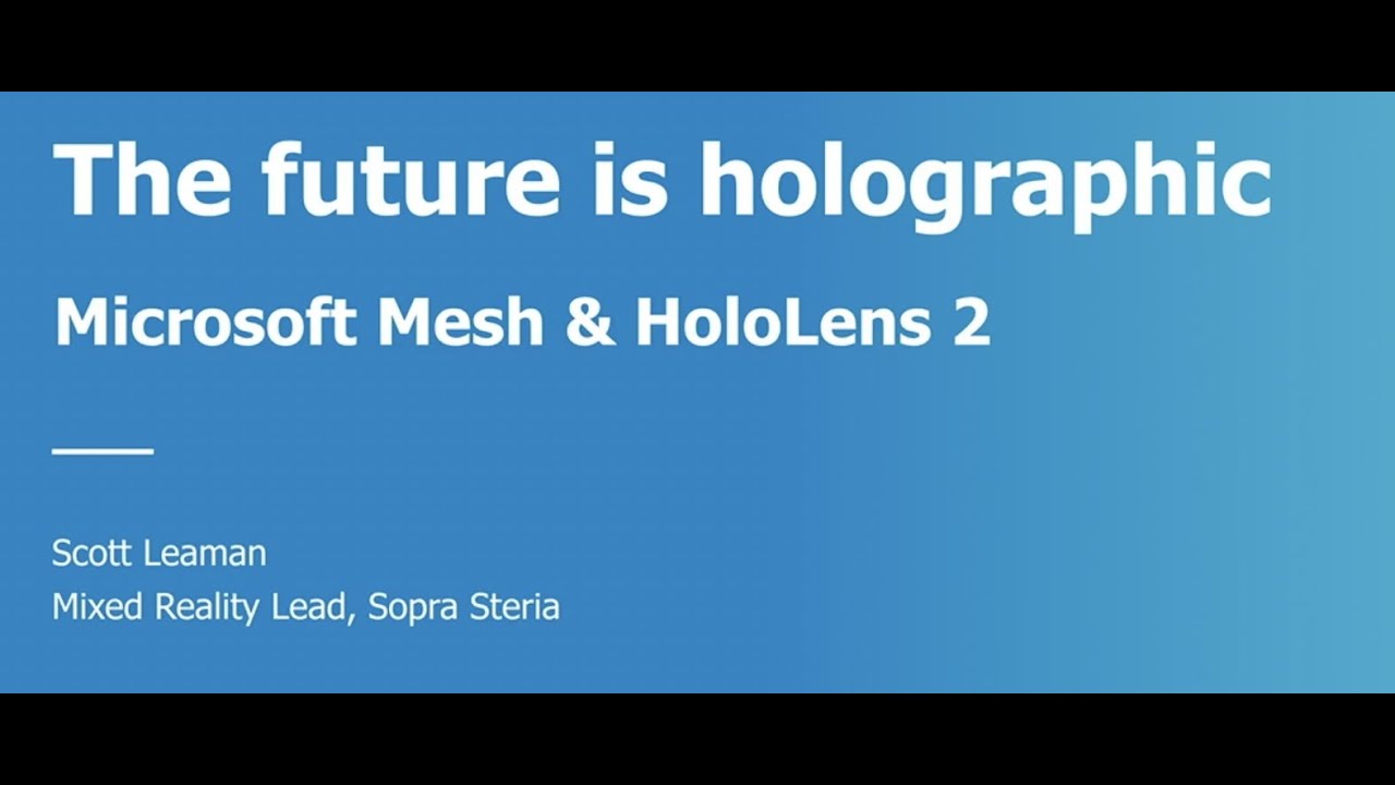 The Future is holographic - Scott Leaman - NDC Oslo 2021